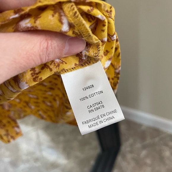 Joie Prairie Cottagecore Peasant Ruffle Button Up Long‎ Sleeve Top Size Small - Picture 10 of 10